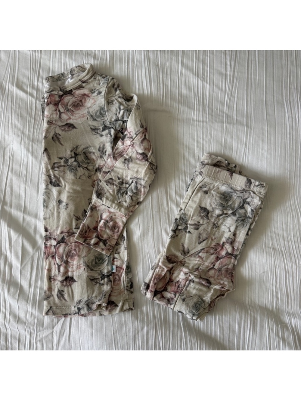 Posh Peanut Floral Pajama Set Size 2T Bamboo